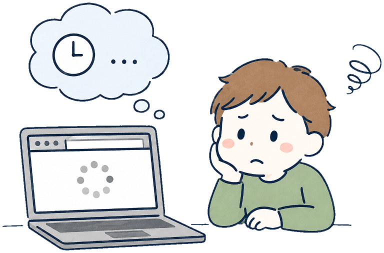 表示が遅いなぁ