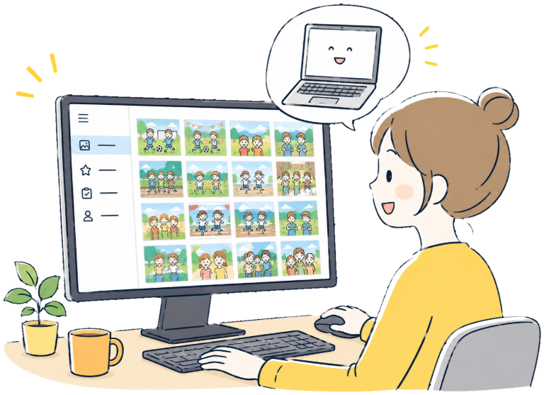 写真整理はパソコンがラク