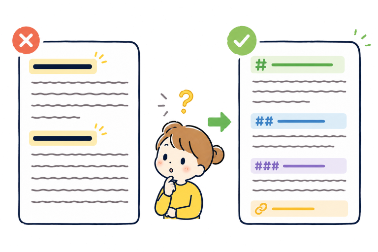 見出しの設定は？